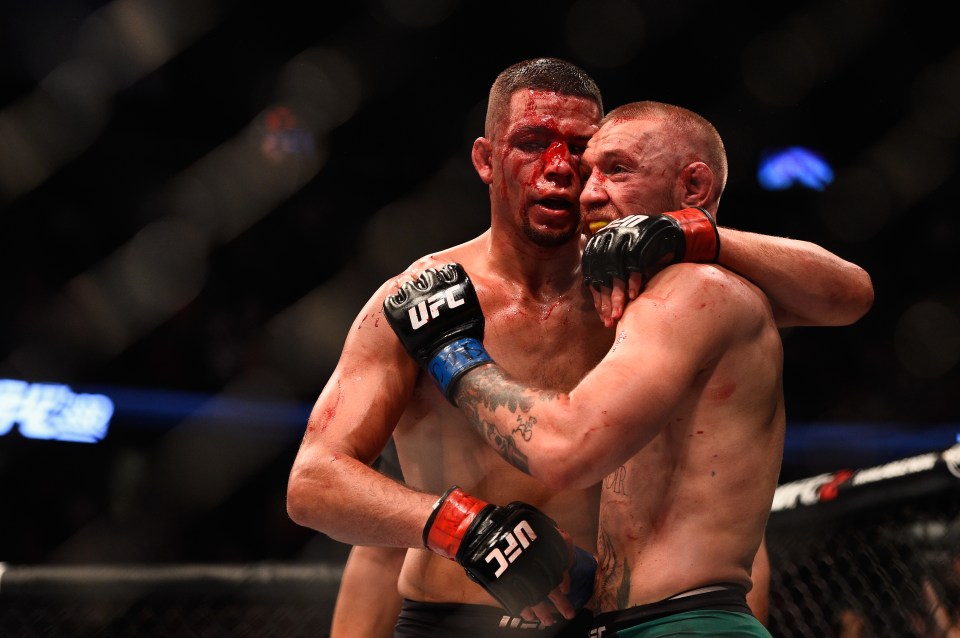 Nate Diaz after his rematch loss to Conor McGregor