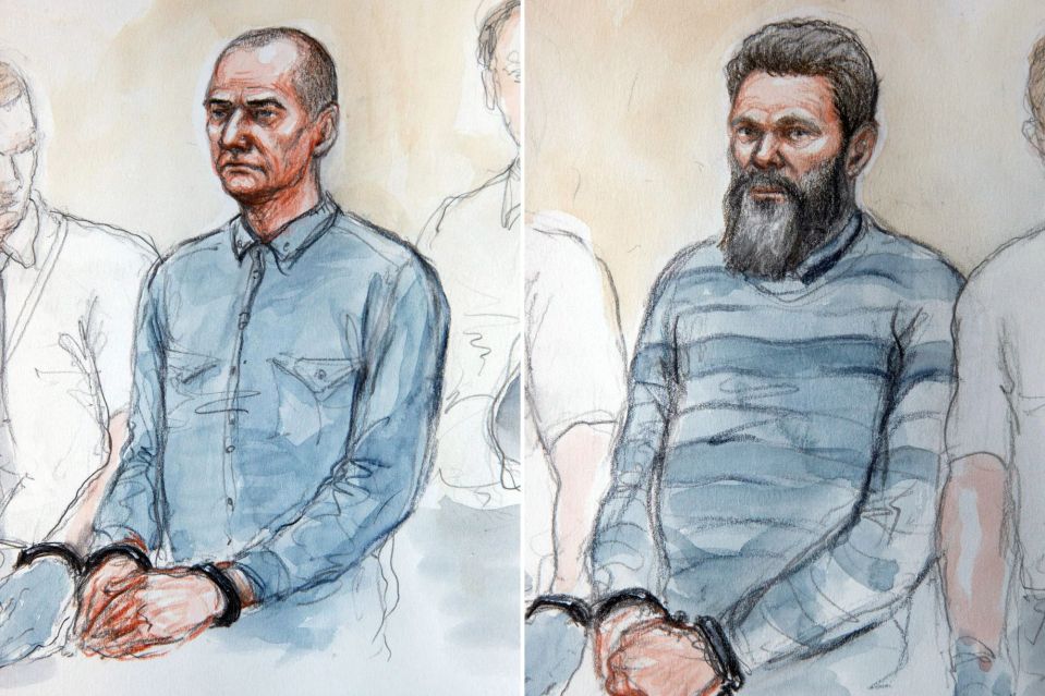 O'Reilly (left) and Barwell (right) stood trial for the murder