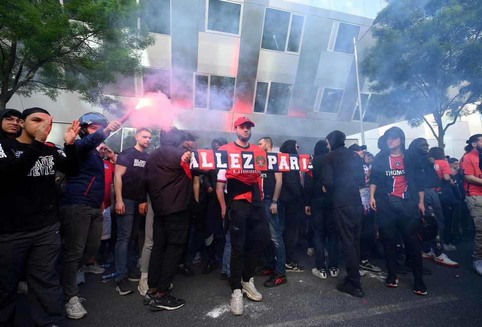 PSG fans protested against the club's leadership earlier this week