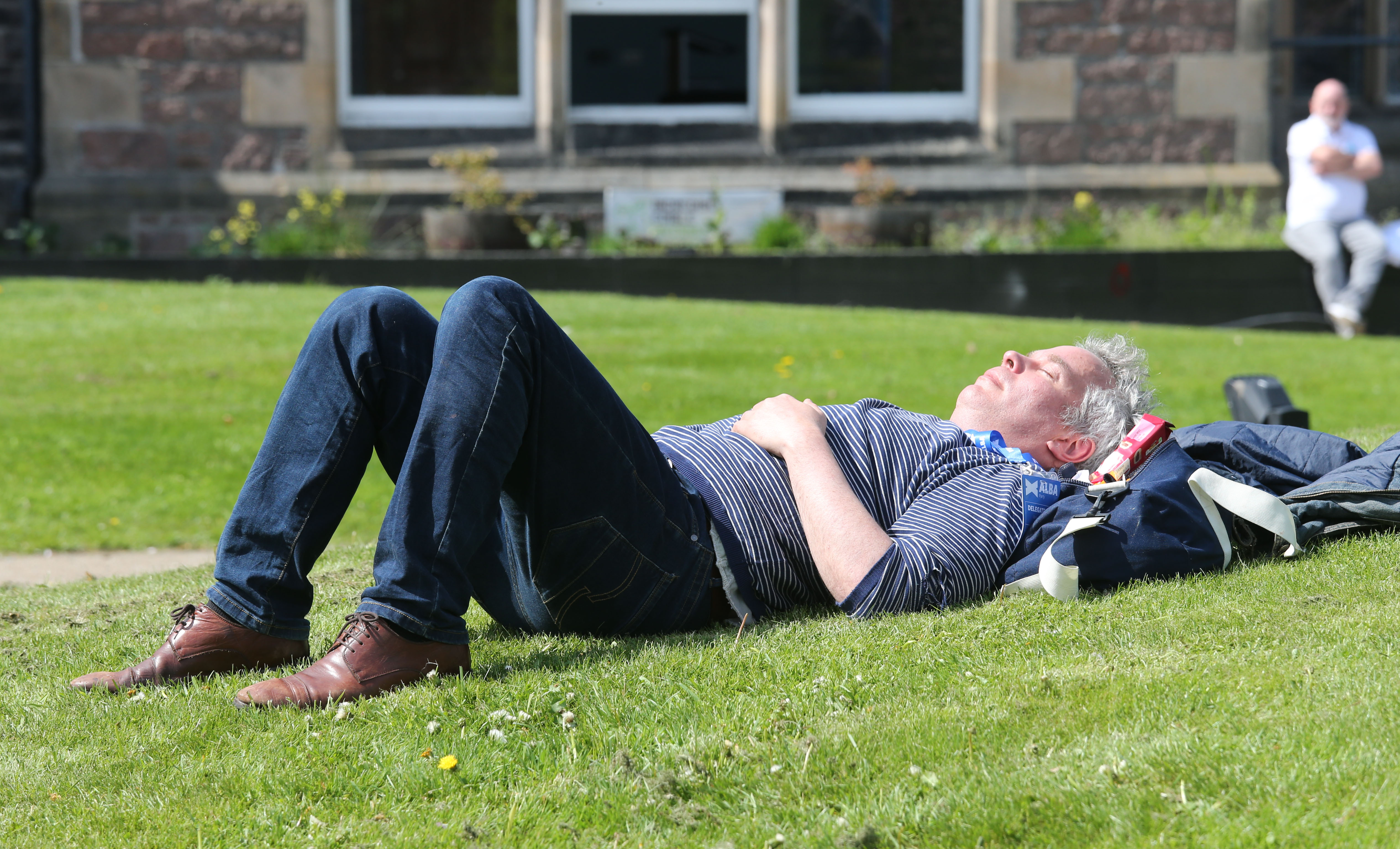 Peter Jolly enjoyed the sunshine in Inverness last Saturday