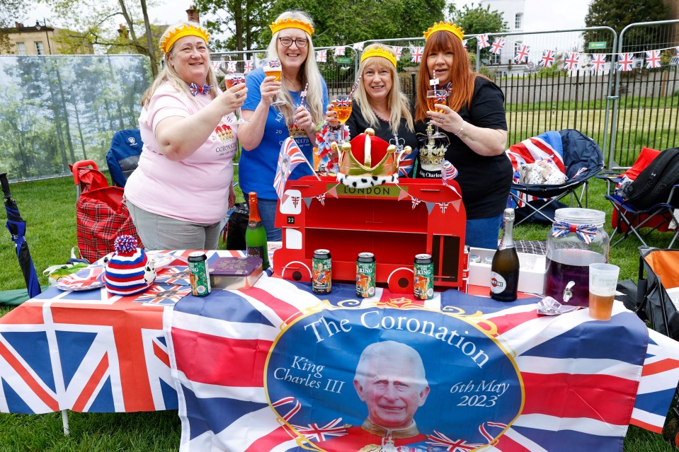 Royal fans get the party underway today at Windsor Castle