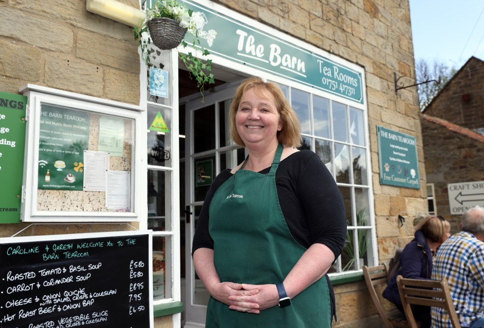 Caroline Edwards, who runs The Barn guest house and tea rooms