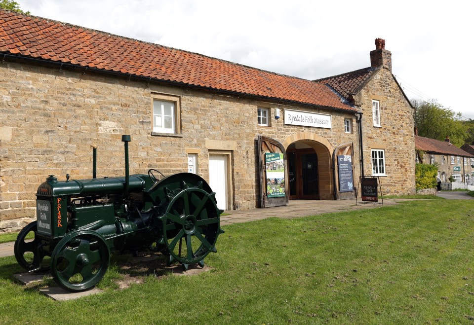 Quaint tea rooms and cottages are clustered around the Ryedale Folk Museum