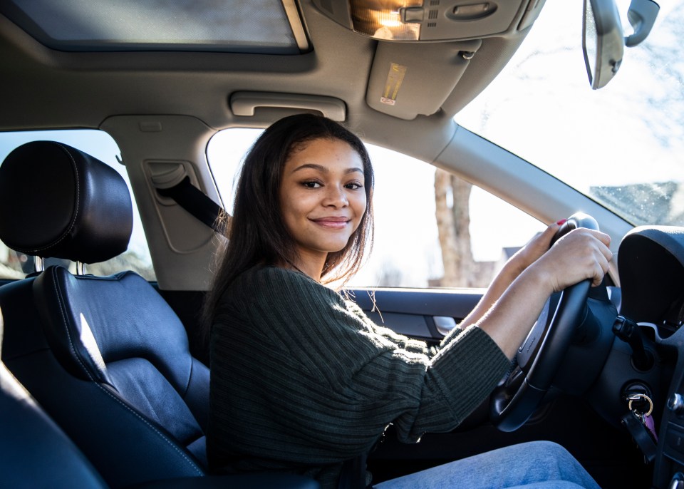 Ms Margo says sitting forward and hunching over the wheel can be bad for your back