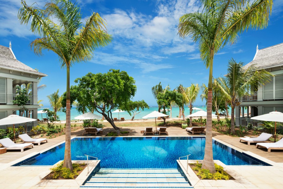 Take a dip in the beachfront pool at JW Marriott