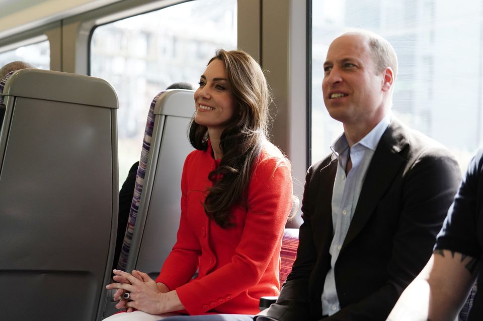 Kate and Wills travelled on the Elizabeth tube line as a nod to the late Queen