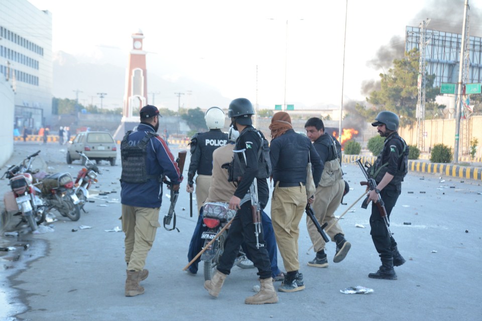 Police took to the streets to disperse crowds