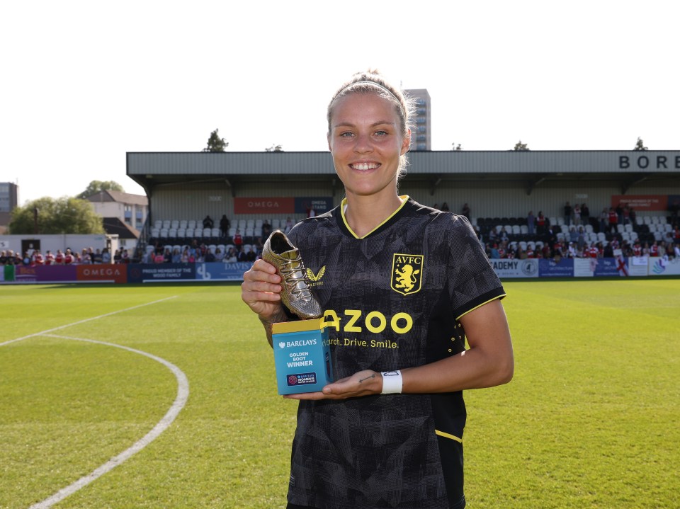 Rachel Daly won the Barclays Women's Super League Player of the Season award  following her displays for Aston Villa