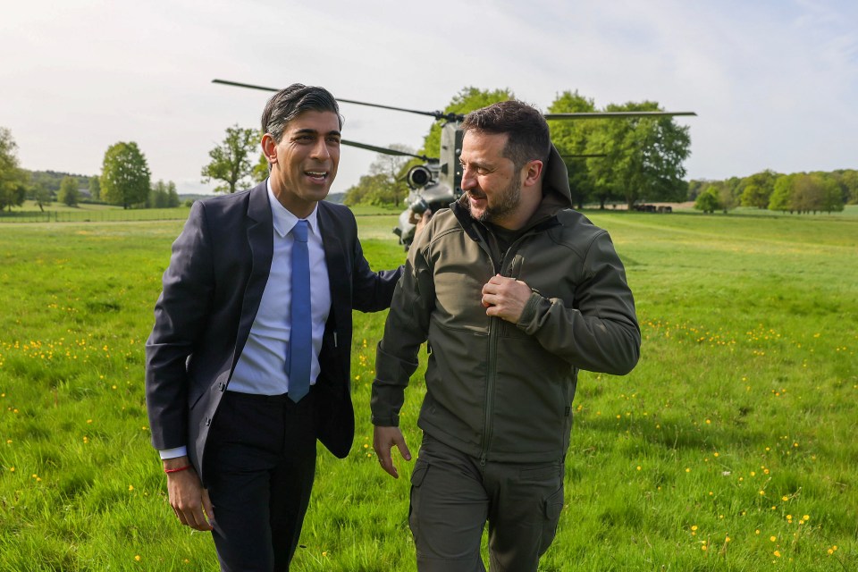 Rishi Sunak welcomes President Zelenskyy on his third visit to the UK