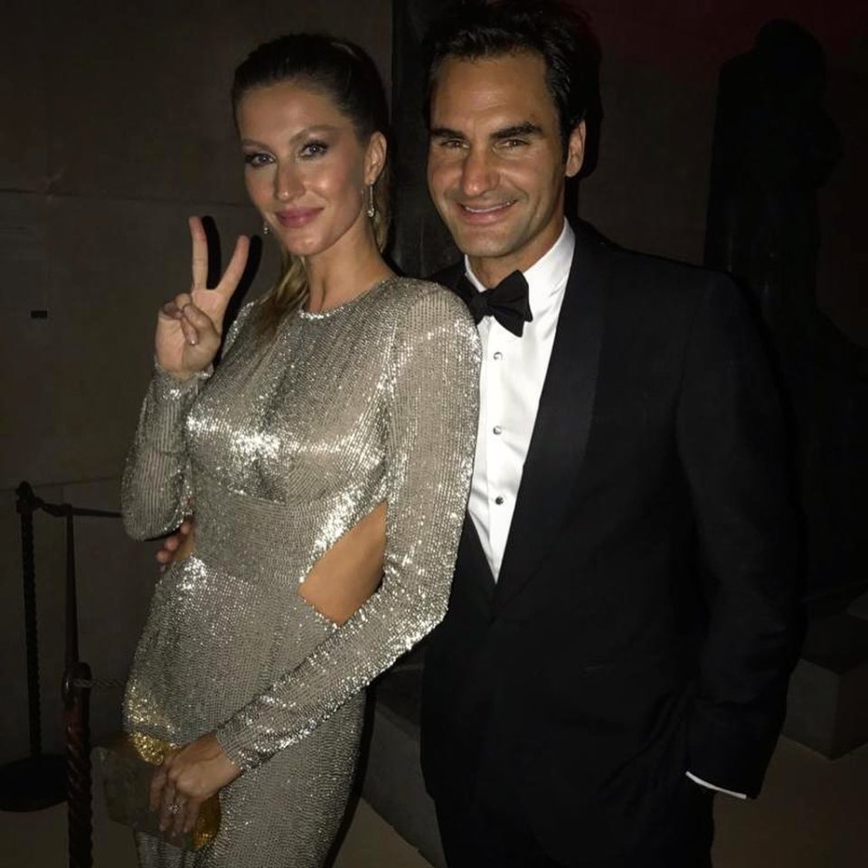 Federer, pictured with supermodel Gisele, is often regarded as the greatest player of all time