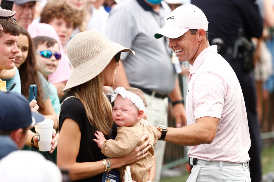 McIlroy revealed he and Stoll were soon to become parents just two days before daughter Poppy was born