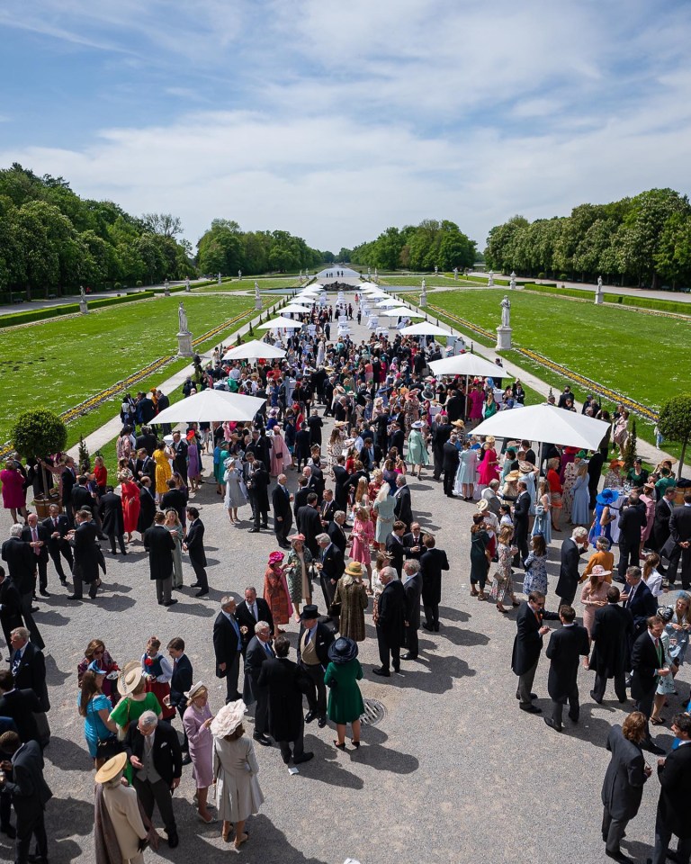 The reception was held at the Nymphenburg Palace in Munich