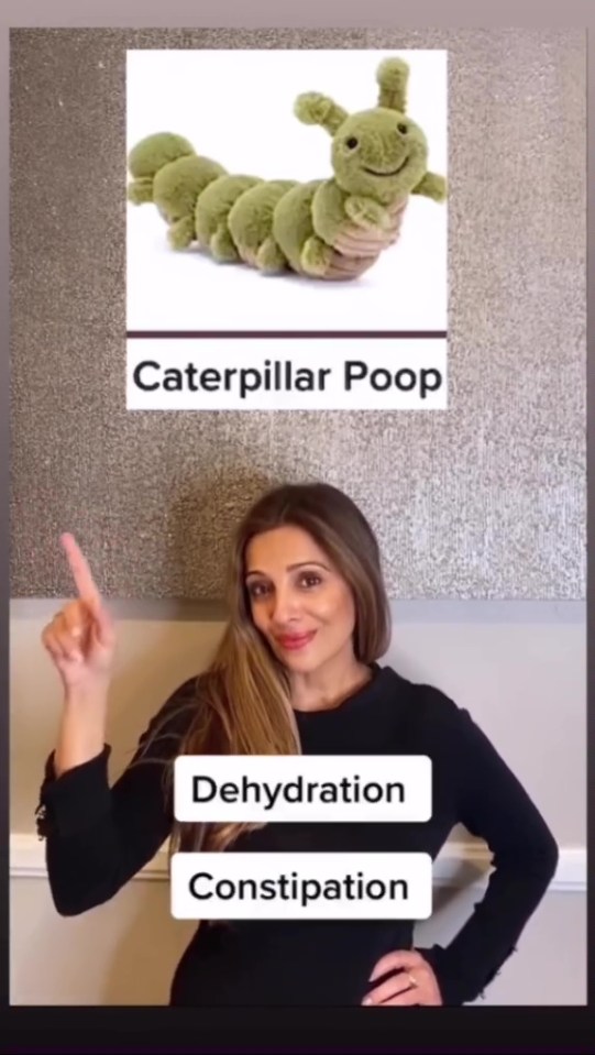 Caterpillar-like poo can mean you're dehydrated or constipated, Dr Talib warned