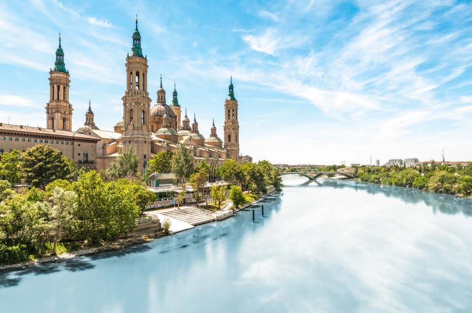 Zaragoza in Spain has had a big increase in people searching for flights from the UK