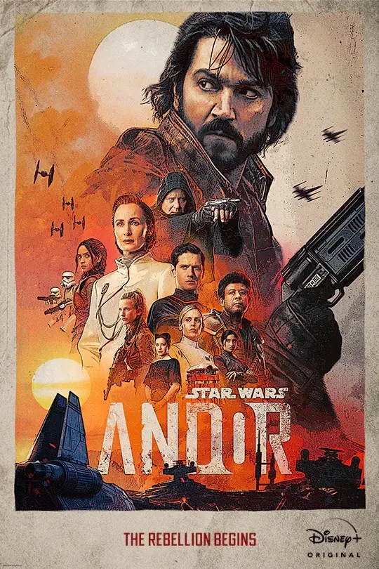 Andor is the fourth Star Wars TV series created for Disney+