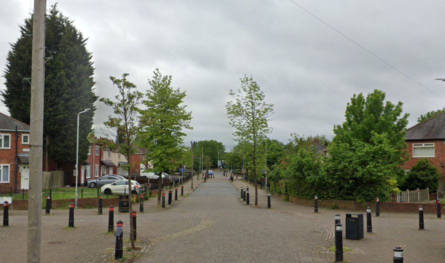 Two children were rushed to hospital after gunshots were heard in Wolverhampton yesterday