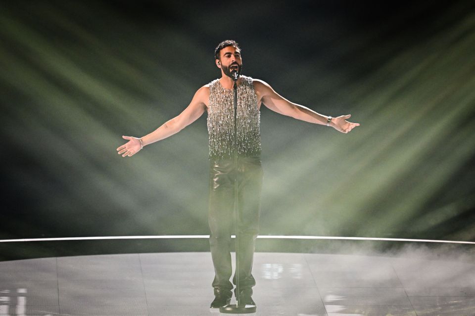 Singer Marco Mengoni performed on behalf of Italy