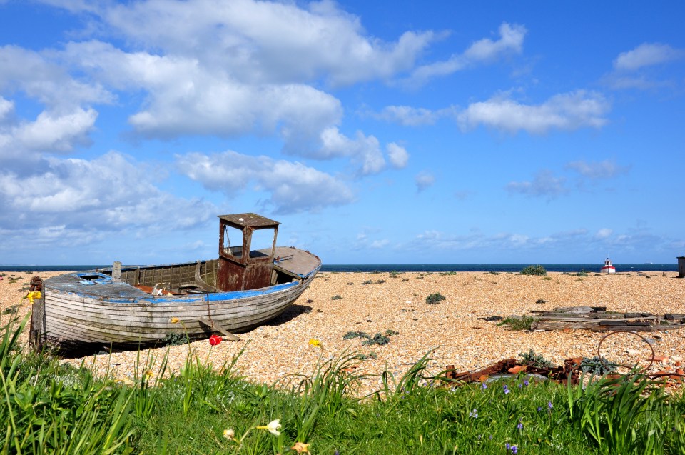 Dungeness has a huge stretch of shingle beach