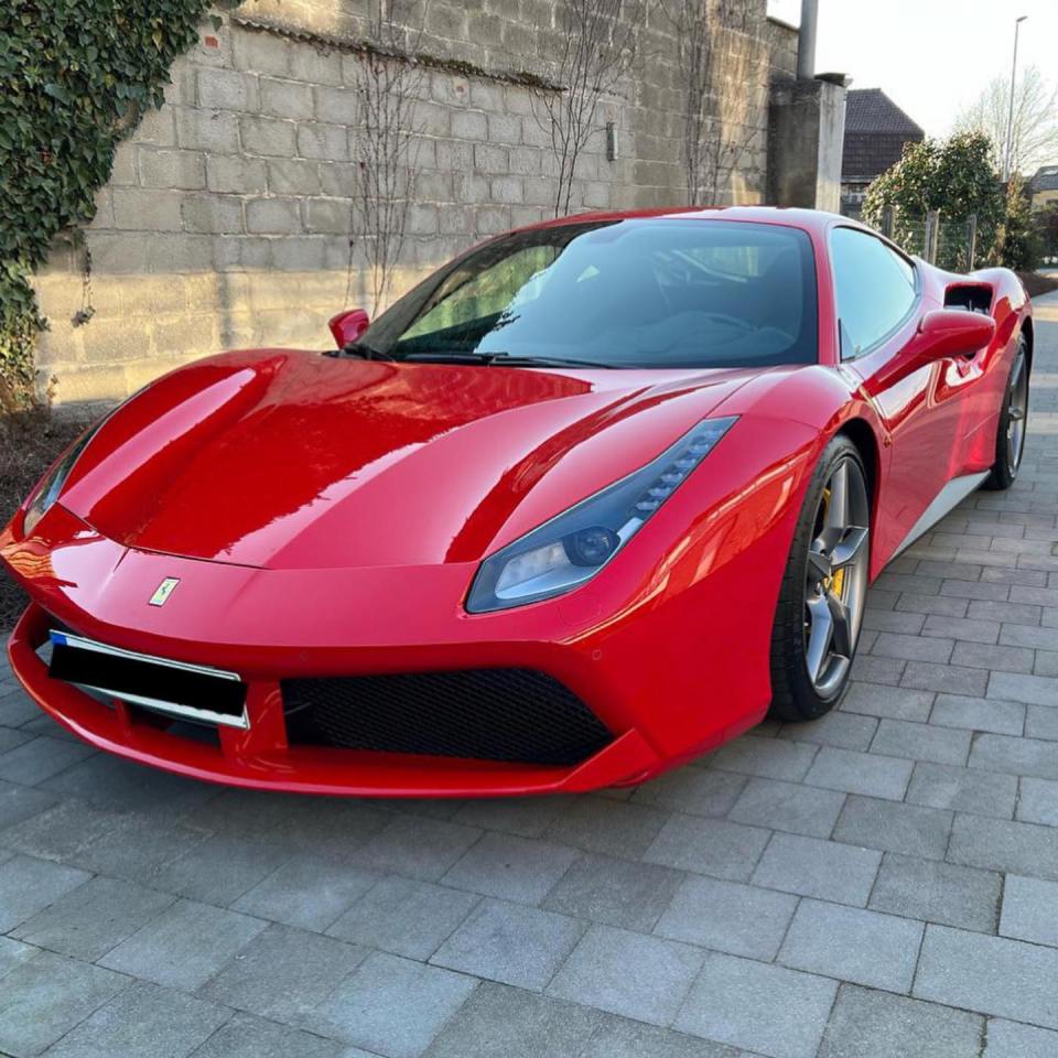 Brecel shared the snaps of the Ferrari to his Instagram