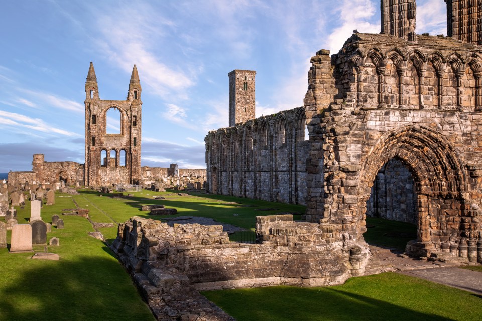 The St Andrews cathedral ruins are one of the top sites to visit in the town