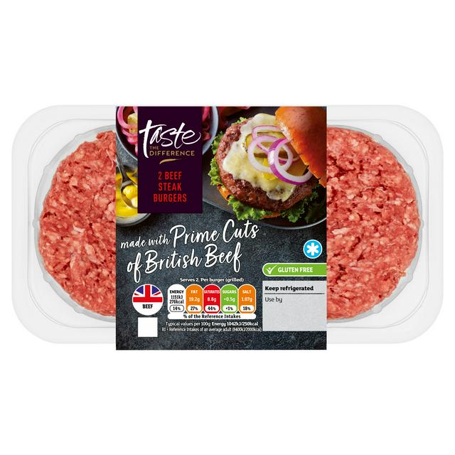 Try a Sainsbury’s Taste The Difference steak burger tonight