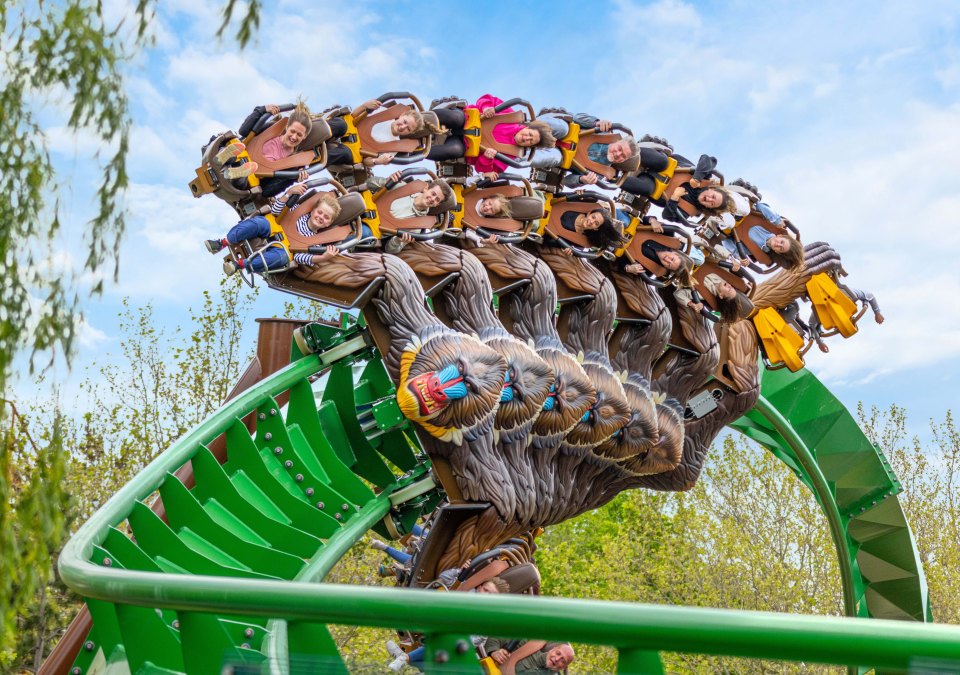 Mandrill Mayhem is Chessington's first inversion ride and the world's only Jumanji ride