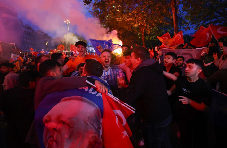 Scenes of celebration erupted in Istanbul