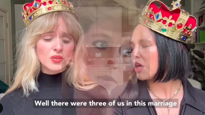 They overlaid a clip of Diana speaking about her marriage in the tasteless song