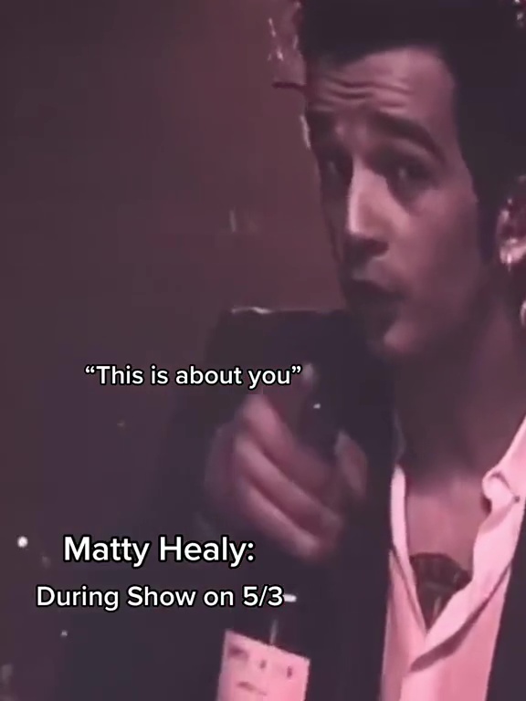 Matty, 34, made the same comments during his band's track Robbers just a few days earlier