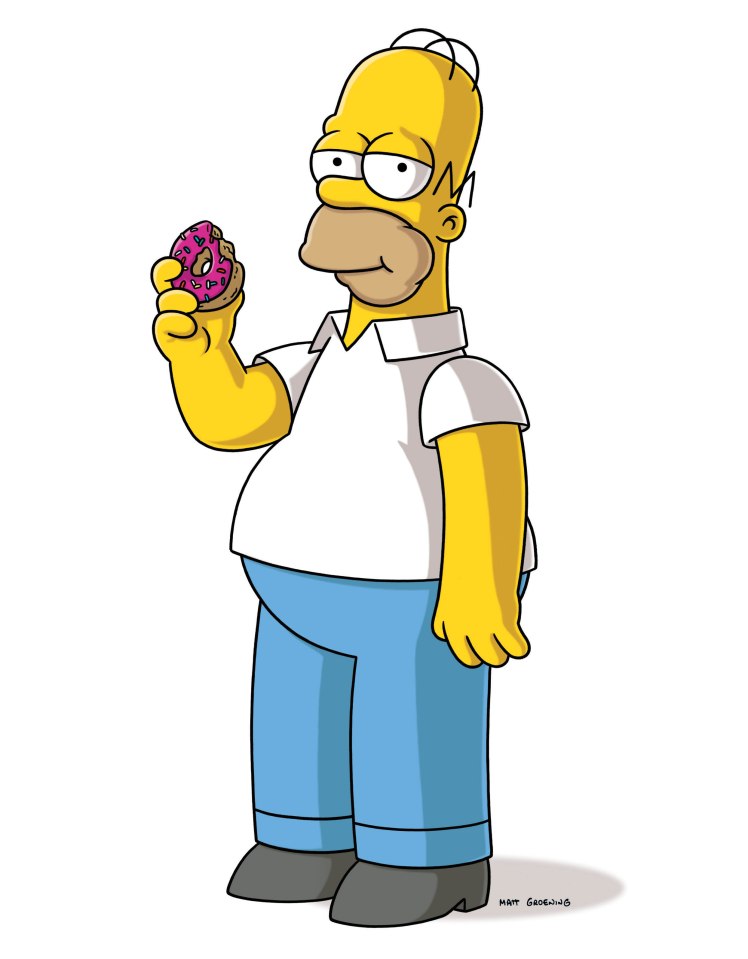 The burger is named after Homer Simpson's famous love of doughnuts