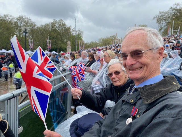 Pensioner Adrian Dence, 83, described it as 'simply magical' when he saw the King's golden carriage