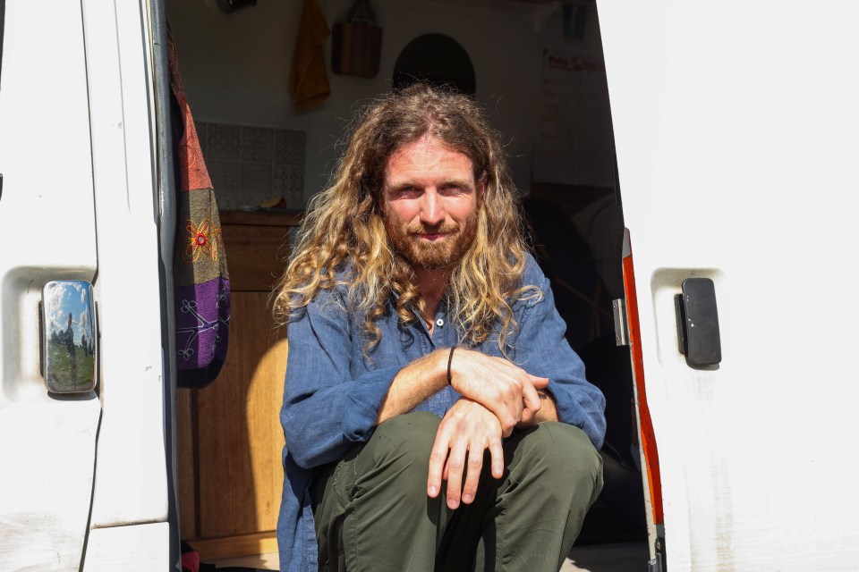 Tom Dunn, 29, is one of the “van dwellers” slapped with an injunction order