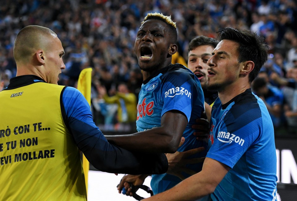 Victor Osimhen scored Napoli's equaliser against Udinese