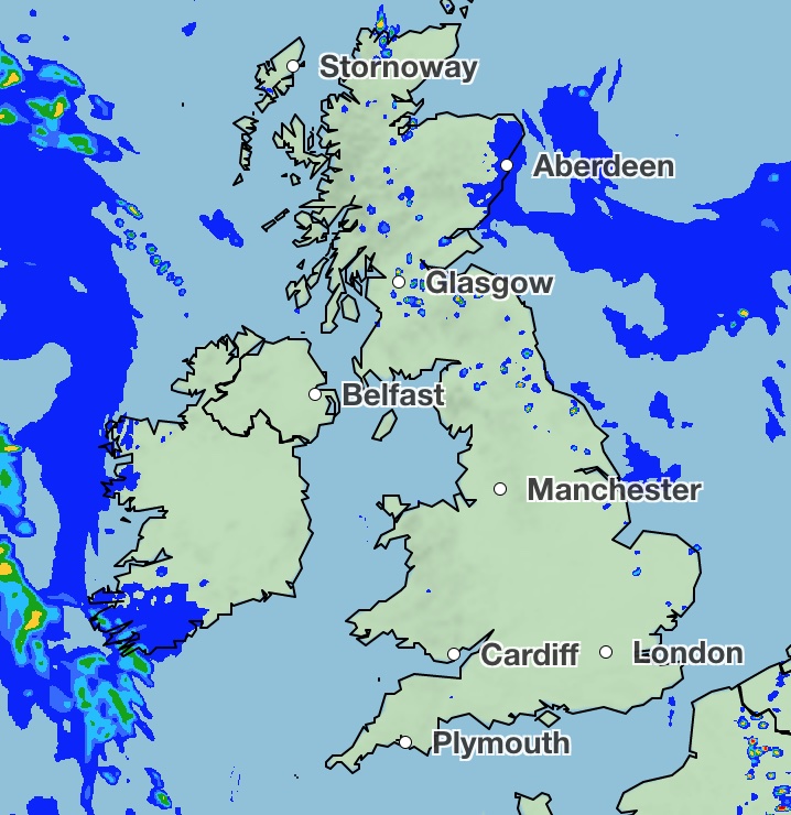 It will be dry and sunny for most parts today although there is a chance of showers in the afternoon