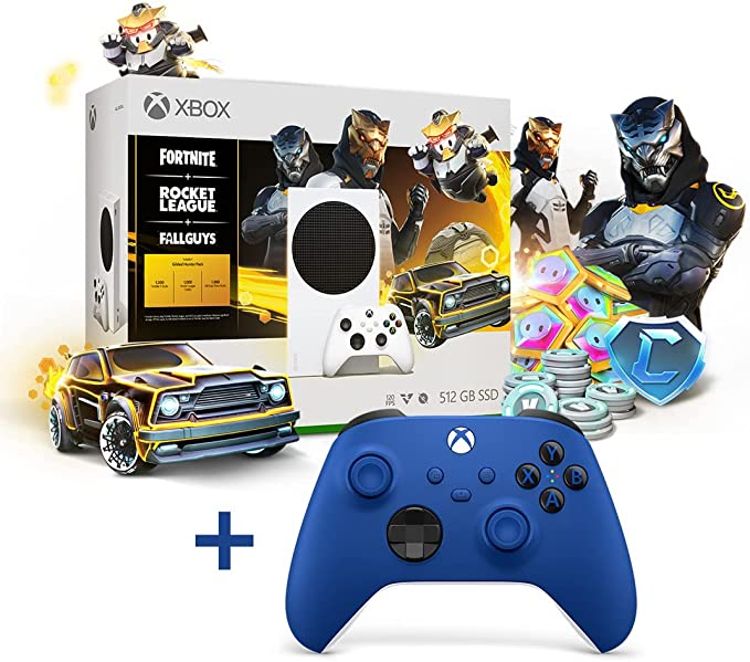 The bundle includes a controller and a lot of in-game currency.