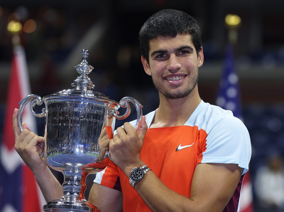 In 2022,Alcaraz won his first Grand Slam at Flushing Meadows