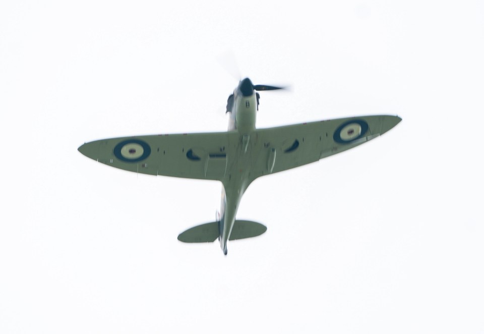 A WW2 Spitfire honoured the D-Day veterans