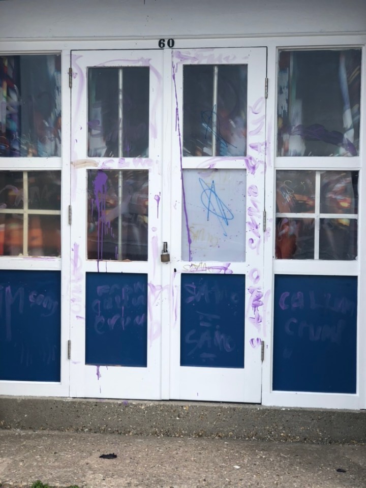 A gang of up to 100 youths are congregating and intimidating owners of expensive beach huts on Sandbanks beach