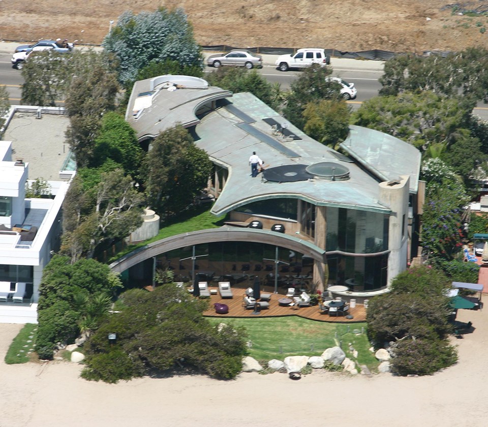 The property is located on Carbon Beach in Malibu