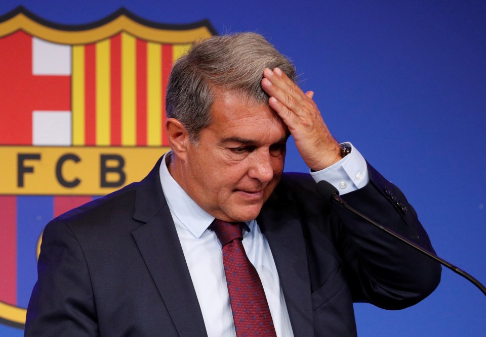 Barcelona president Joan Laporta