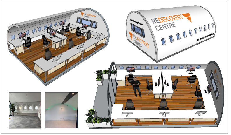 A design for an office space offered by Aeropod