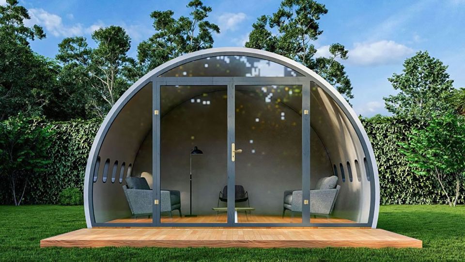 The pods can be kitted out for functional or luxury needs