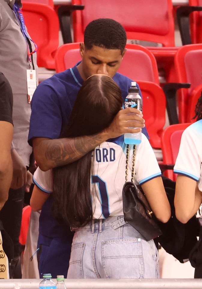 Rashford and Lucia packed on a PDA at the 2018 World Cup