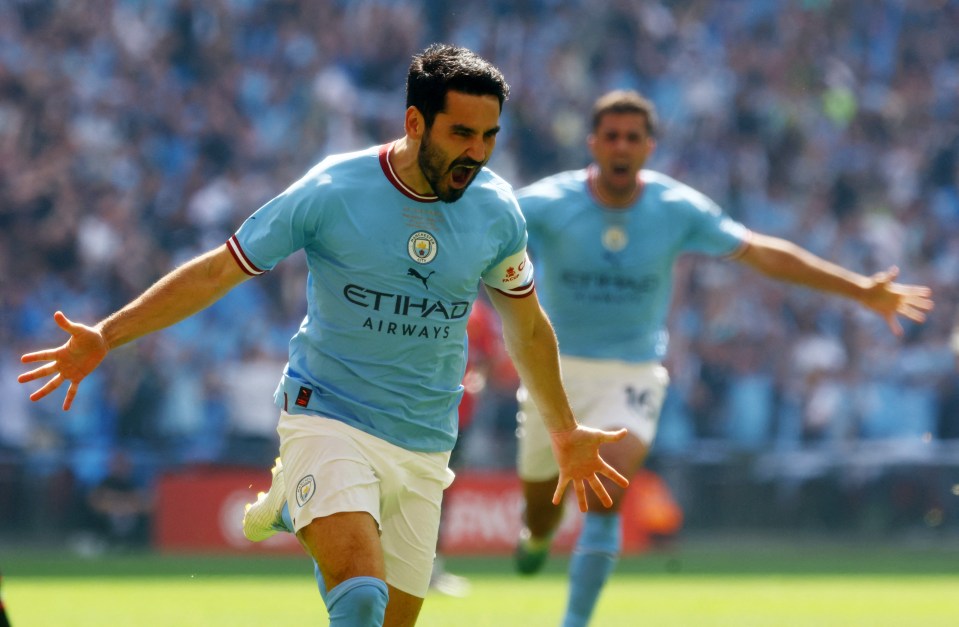 Ilkay Gundogan scored the fastest goal in FA Cup final history against Man Utd