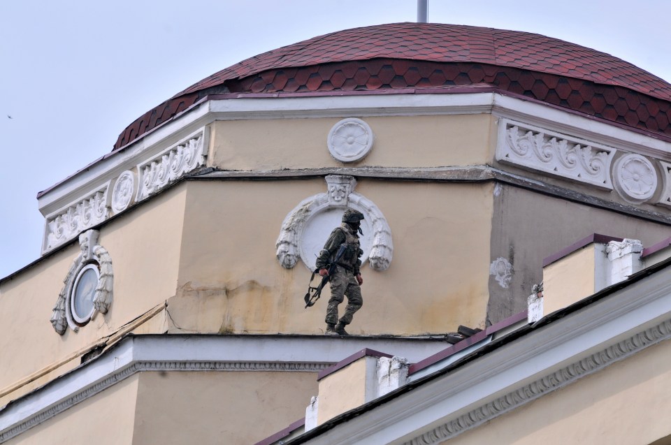 A mercenary from the group on the roof in Rostov-on-Don