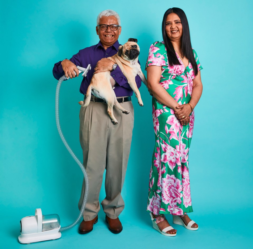 Mandira Moitra-Sarkar’s husband Samin is so keen on clean, he even vacuums the dog