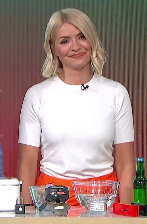 Holly Willoughby hosting on today's episode of This Morning