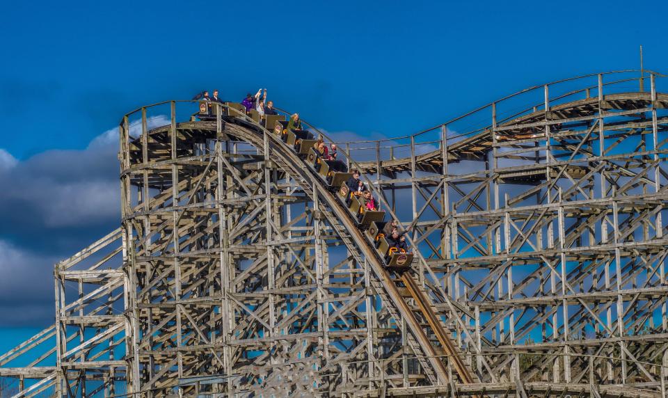 The rollercoaster is at Oakwood, the biggest theme park in Wales