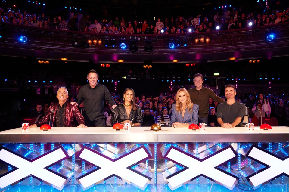 Britain's Got Talent judges Bruno Tonlioni, Alesha Dixon, Amanda Holden and Simon Cowell