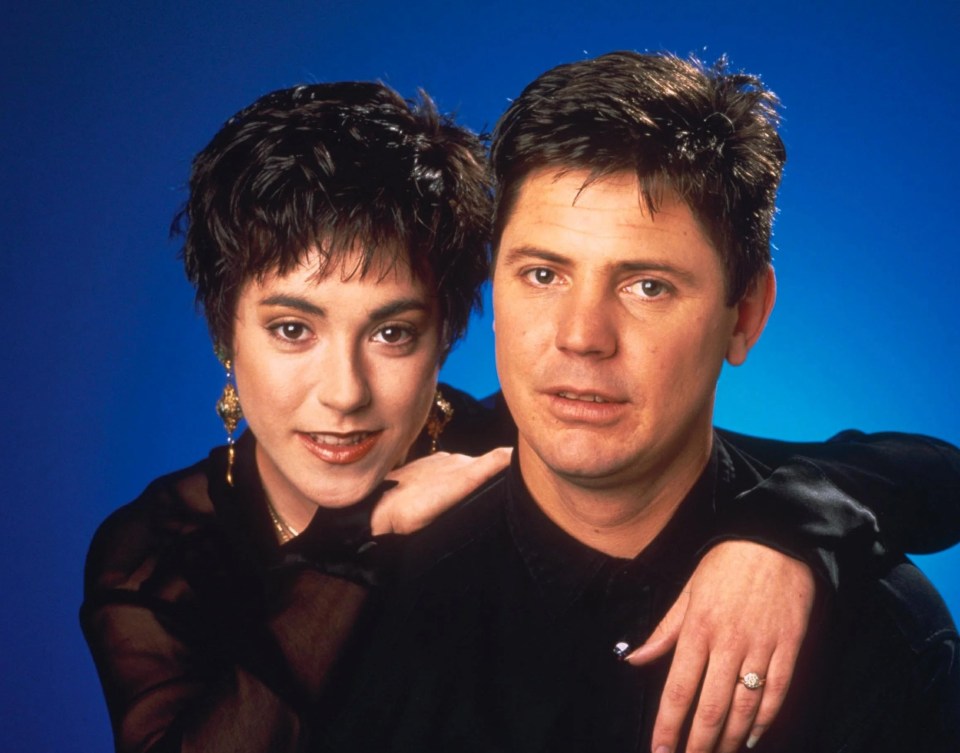 Mark Little and Linda Hartley in Neighbours